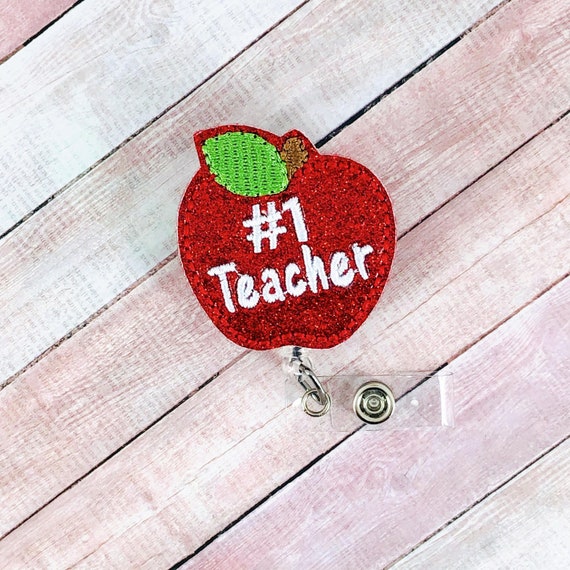 Apple Badge Reel, Teacher Badge Reel, Favorite Teacher Badge Reel, Teacher  Appreciation Gift