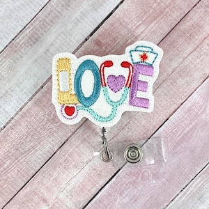 Nurse Badge Reel, Medical Badge Reel, Nurse ID Badge Holder, Retractable Badge, Peds Nurse Badge Reel, Hospital Badge Reel, Name Tag Badge