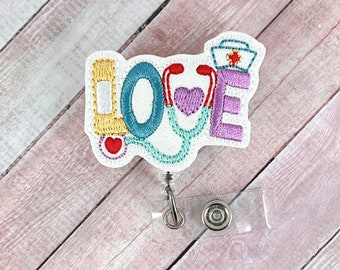 Nurse Badge Reel, Medical Badge Reel, Nurse ID Badge Holder, Retractable Badge, Peds Nurse Badge Reel, Hospital Badge Reel, Name Tag Badge
