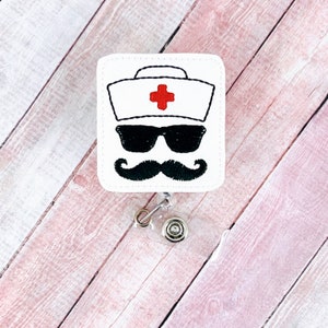 Murse Badge Reel, Male Nurse Gift, Funny ID Badge, Nurse ID Holder, Coworker Gift, Medical ID Badge Holder, Name Tag Badge for Men