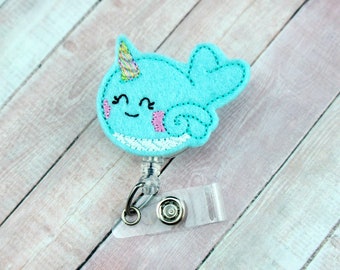 Narwhal Badge Reel, Summer Badge Reel, Nurse Gifts, Pediatric  Badge Reel, Pediatric Nurse, ID Badge, Retractable Badge, Badge Buddy