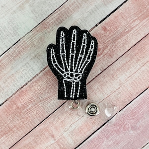 Hand XRay Badge Reel, Skeleton Badge Reel, Medical Badge Reel, Nurse ID Badge Holder, Nurse Gifts, Coworker Gifts, Xray Tech Gift