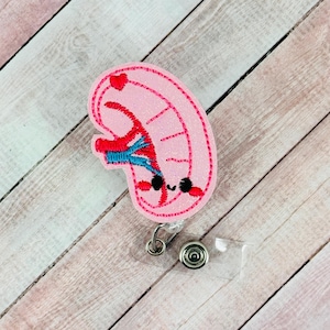 Kawaii Spleen Badge Holder, Organs Badge Reel, Nurse ID Badge, RN Badge, Retractable Badge, Nurse Gift, Gastroenterology, Gastroenterologist