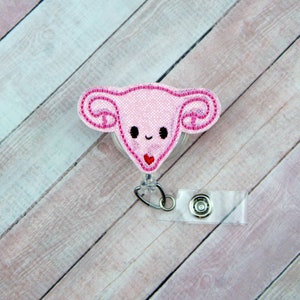 Fertility Badge Reel - OBGYN- Labor and Delivery- Feltie Badge Reel- Retractable ID Badge Holder - Badge Pull