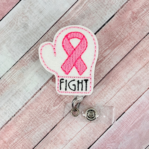 Breast Cancer Awareness Badge Reel, Fight Cancer Badge Reel, Nurse