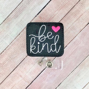 Be Kind Badge Reel, Badge Holder, ID Badge Holder retráctil, Badge Clip, Teacher Lanyard, Kindness Badge Reel, Nurse Badge Holder, ID Clip