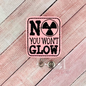 Glow in the Dark Radiologist Badge Reel, CRN Badge Reel, Nurse ID Badge Holder, Medical Badge, Name Badge Clip, Gifts for Nurse