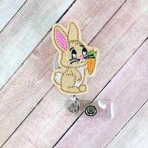 Bunny Badge Reel - Pasen Badge Reel - Verpleegkundige Geschenken - Badge Pull - Badgehouder - Lanyard - Badge Reel - Lente Badge Reel - ID-houder