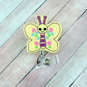 Butterfly Badge Reel, Spring Badge Reel, Summer Badge Reel, Nurse Badge Holder, Pediatric Badge Reel, Retractable Badge, Teacher Lanyard