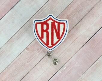 Superheld RN Badge Reel, Krankenschwester Badge Halter, RN Badge Reel, einziehbare ID Badge Halter, Badge Pull, Geschenke für Krankenschwestern, Superheld Badge Reel