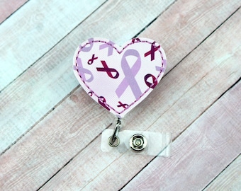 Purple Ribbon Badge Reel, Epilepsy Badge Reel, Lupus Ribbon Badge Reel, Pancreatic Cancer Badge Reel, Nurse Badge Holder, Heart Badge Reel
