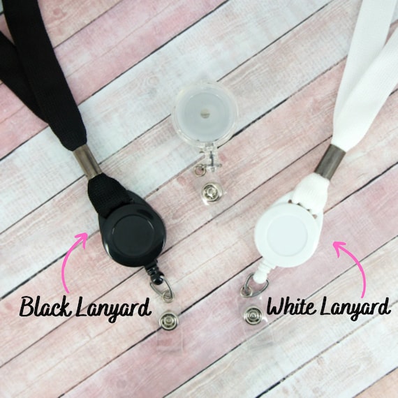3 PCS Retractable Lanyard With Card Holder, Pink Bow Id Badge Holders And Marbling Sliding Badge Holder For Office Worker Teacher Student