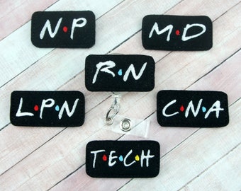 Nurse Friends Badge Reel - Nurse Gifts - Badge Reel - Badge Holder - Retractable ID Badge Holder - Badge Pull - Lanyard