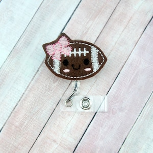 Football Badge Reel, Nurse Badge Holder, Nurse Gift, Retractable ID Badge Holder, Teacher Lanyard, ID Badge Clip, Name Badge, ID Holder