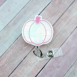 Pearly Pumpkin Badge Reel - Fall Badge Houder - Leraar Badge Reel - Leraar Gift - Nurse Gift - Fall Badge Reel - Badge Pull