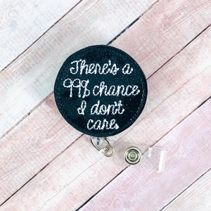 C'è una probabilità del 99% che non mi interessa bobina di badge, badge da infermiera. Bobina per badge divertente, porta badge retrattile, clip per badge, bobina per badge RN