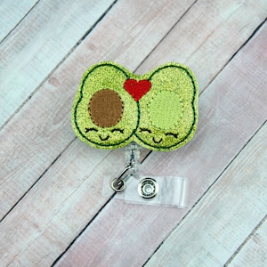 Avocado Badge Reel, Nurse ID Badge Holder, Name Badge Holder, Nurse Gift, Name Tag Holder, Teacher Lanyard, Nurse Gift