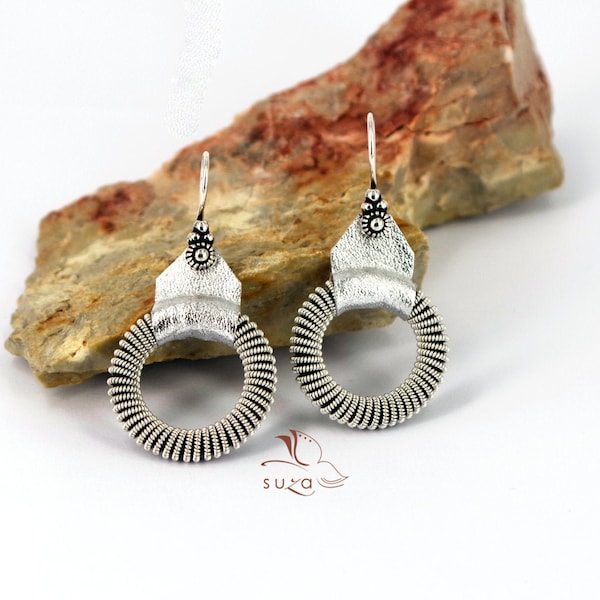 Boucles d'oreilles Sami # Cadeau pour elle # étain # bijoux Sami # tenntrad # laponie # par Suza