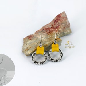 Sami earrings # Gift for her # pewter # Sami jewelry # tenntrad # lapland # by Suza
