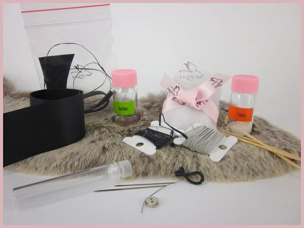Leather Bracelet Making Kit, Gift for Crafty Woman, Gift for Sewer