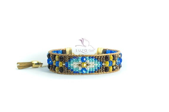 Gift for her * Loomed beaded bracelet - Sundance style by Suza