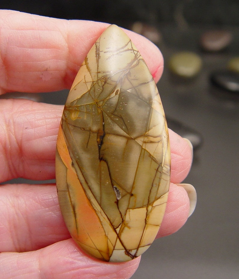 Cherry Creek JASPER LARGE Teardrop Shape Cabochon 58 Carats