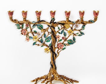 Tree of Life Menorah: Modern Jewish Art, Temple Reminder
