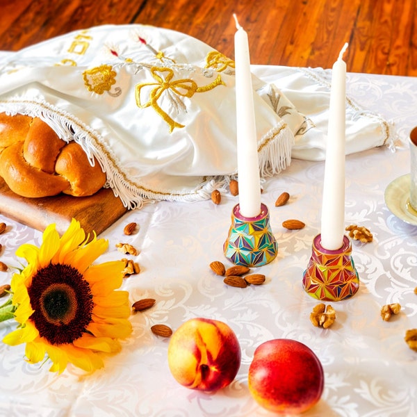 Shabbat Candle Holder Etsy