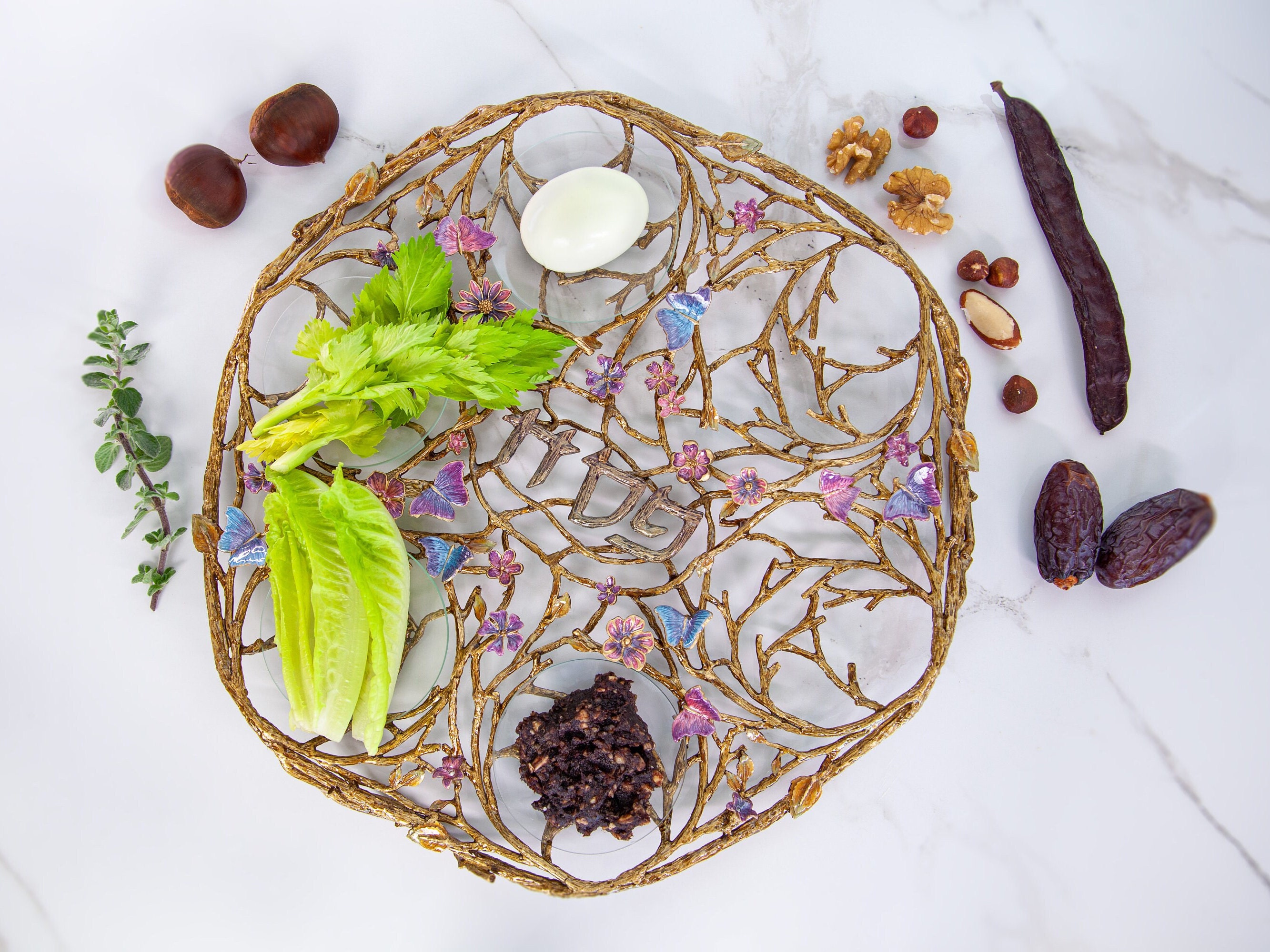 ペサハ セーデルプレート ユダヤ アンティーク il_1080xN.2871785448_jozu.jpg