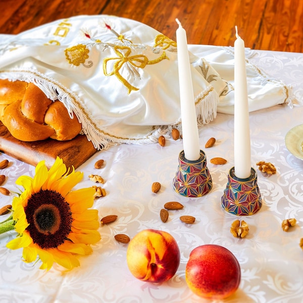 Shabbat Candle Holder Etsy