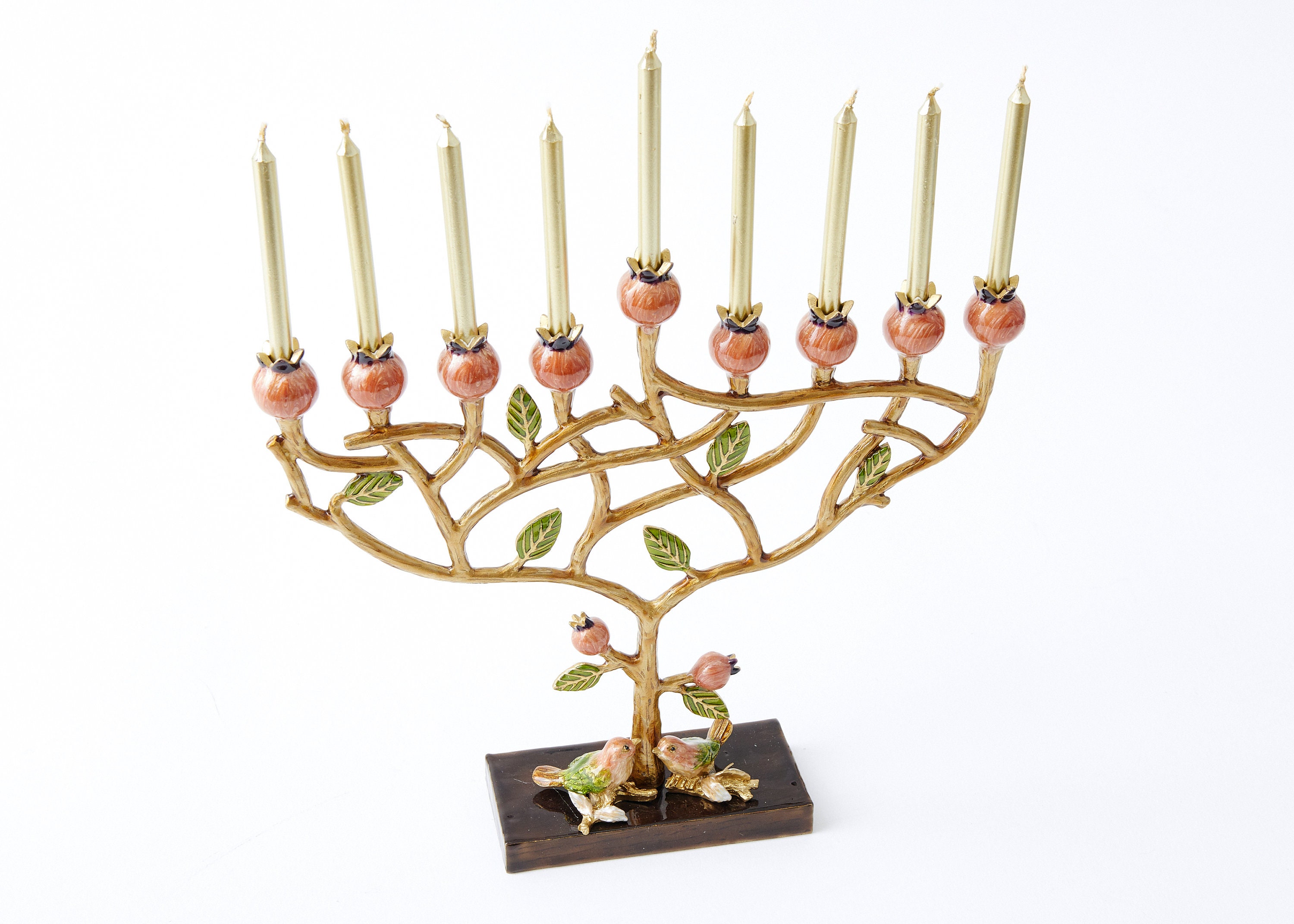 Pomegranate Menorah Gift for the Jewish Home. Handmade & Hand Etsy