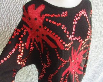 Dressy Red Sweater - Etsy