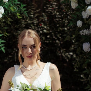 White Eucalyptus and Greenery Bouquet Brides Ivory White Wedding Bouquet White Ivory Bouquet Flowers Bridal Bouquet Eucalyptus Wedding Decor