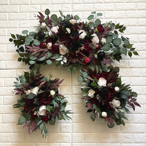 burgundy and cream tie