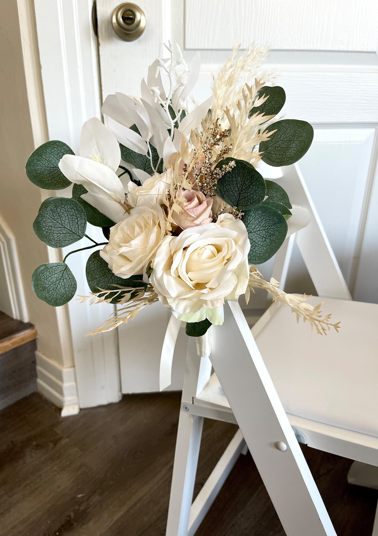 Aisle Flowers Boho Pampas Grass Wedding Aisle Marker Dusty Etsy