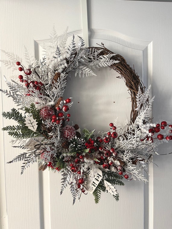 Christmas Wreath Winter Christmas Decor Door Wreath 18