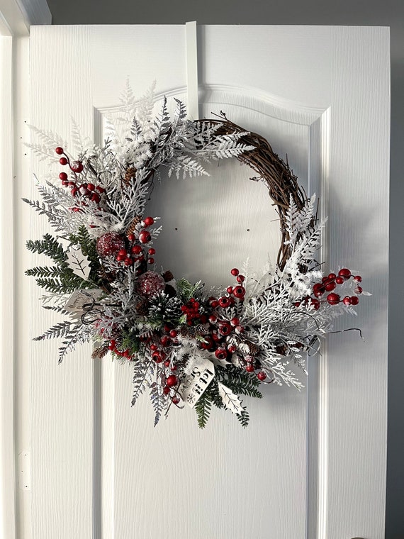 　Decorated Christmas Wreath Christmas Wreath Winter Christmas Decor Door Wreath 18