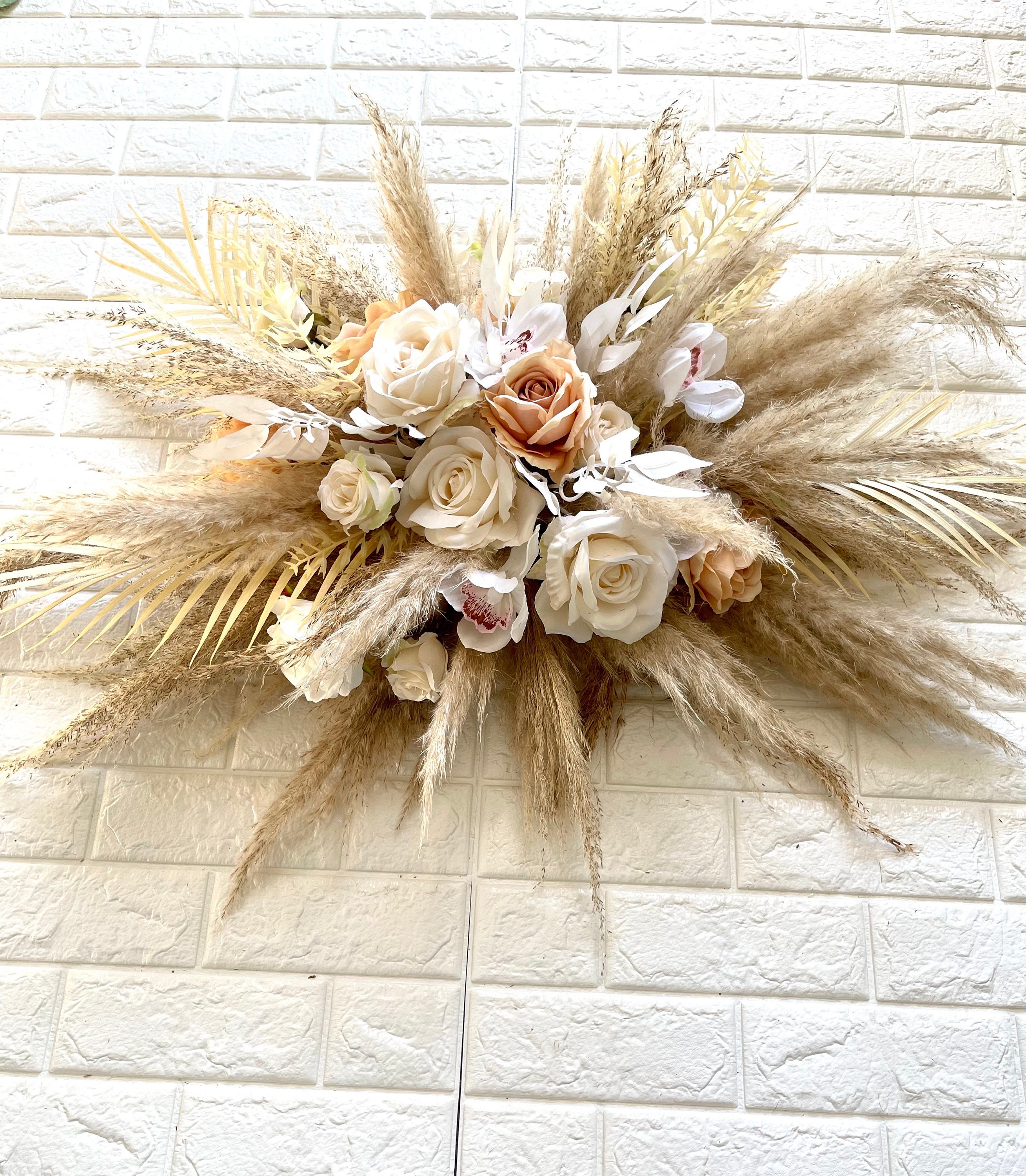 BOHO Pampas Grass Wedding Arch Arrangement Rustic Arbor - Etsy