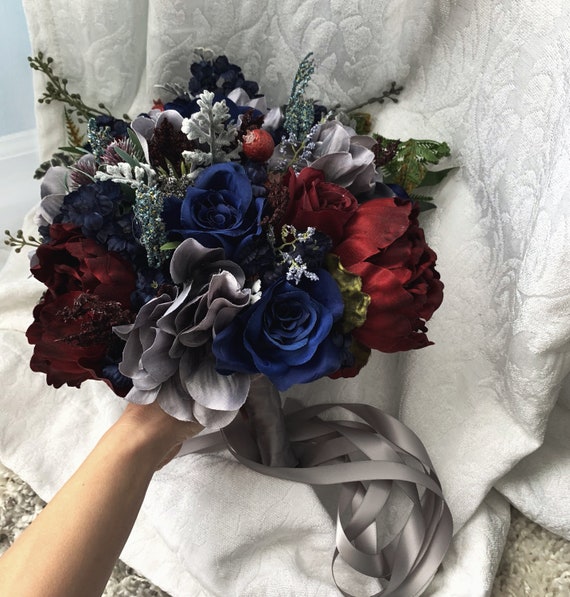 Navy blue and maroon wedding cheap