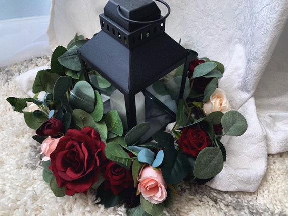 Navy Lantern Centerpiece Weddings Wedding Lantern Centerpiece Wedding Centerpiece Navy Blue Wedding Centerpiece Wedding Lantern Flowers