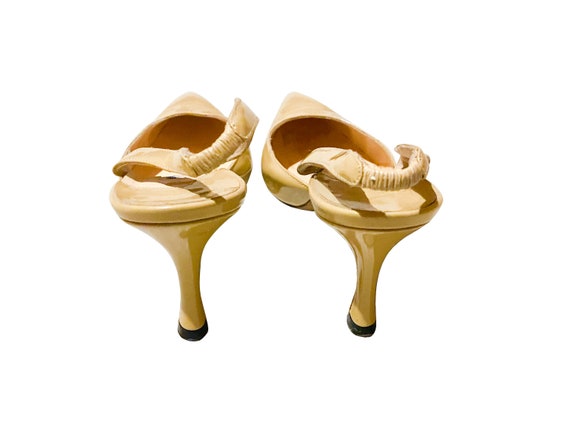Manolo Blahnik Carolyne Heels, Pointed Toes Sling… - image 4