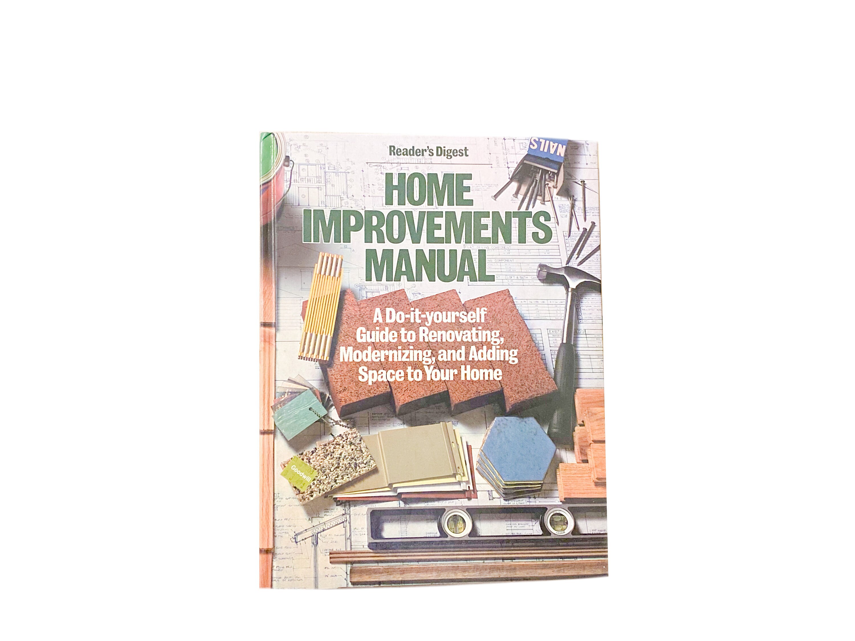 Reader's Digest Home Improvements Manual, 80s Hardcover Book