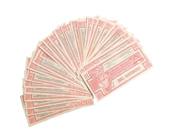 Canadian Tire 10 Cent Bills, Vintage Paper Money, Lot of 25