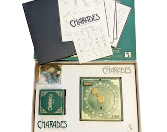 Vintage Charades Board Game Guessing Game Family Night - Complete