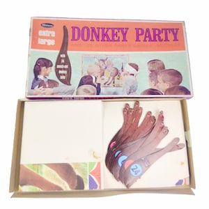 Donkey Party with Donkey Tails, Family Night, Pin the Tail on the Donkey
