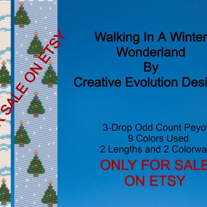 Odd Count 3-Drop Peyote Beading Pattern Christmas Tree 3
