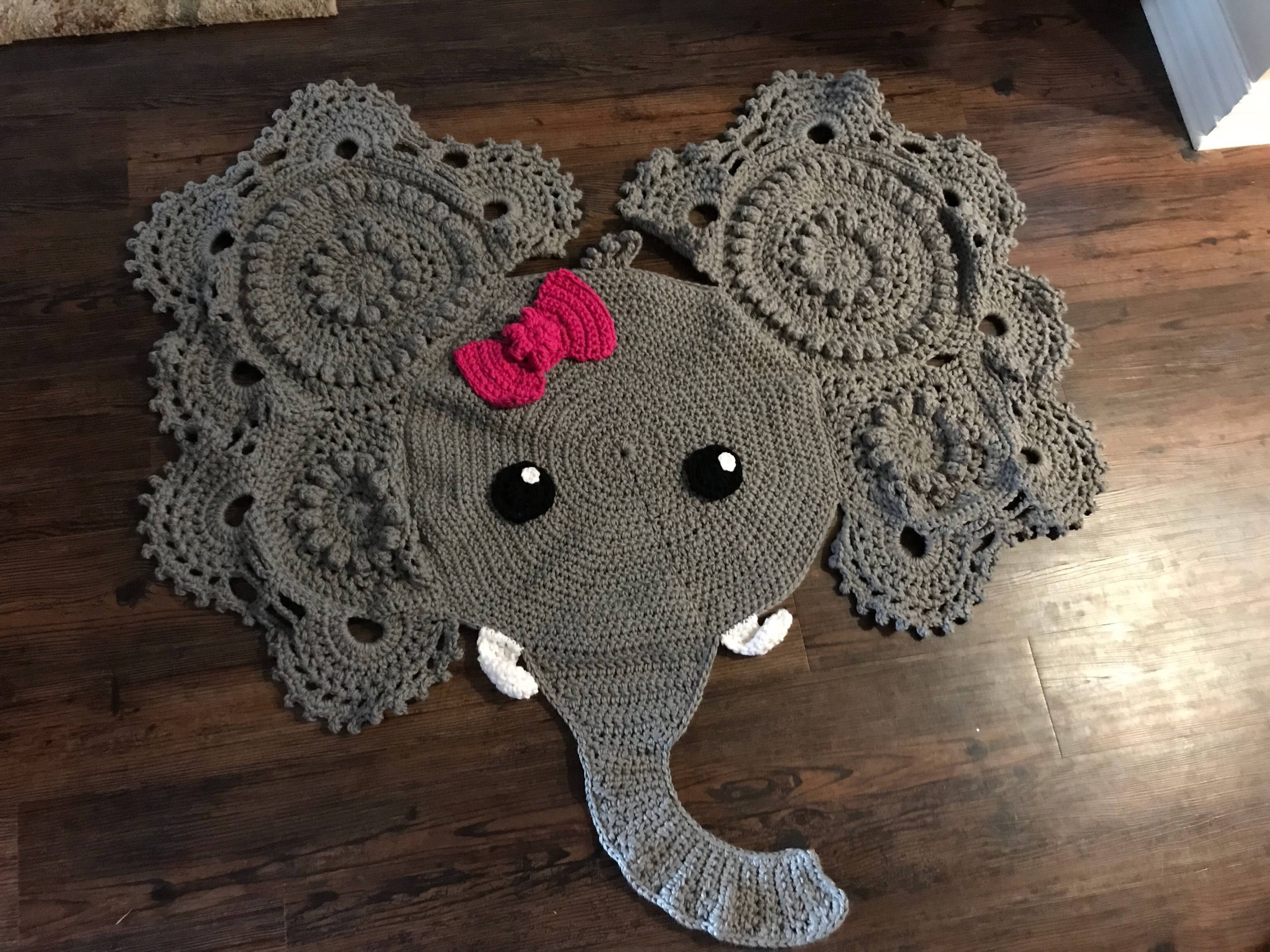 kids elephant rug