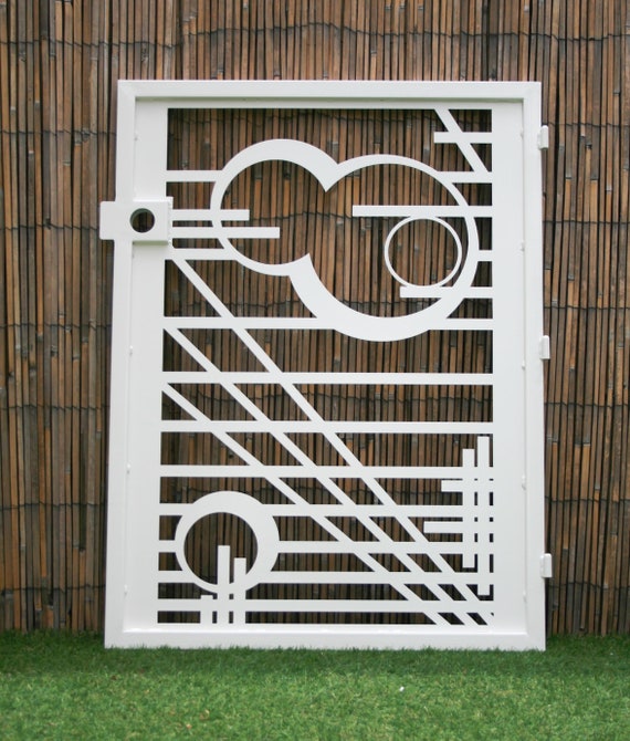 Artistic Metal Gate Modern Design Wright Modern Metal Etsy