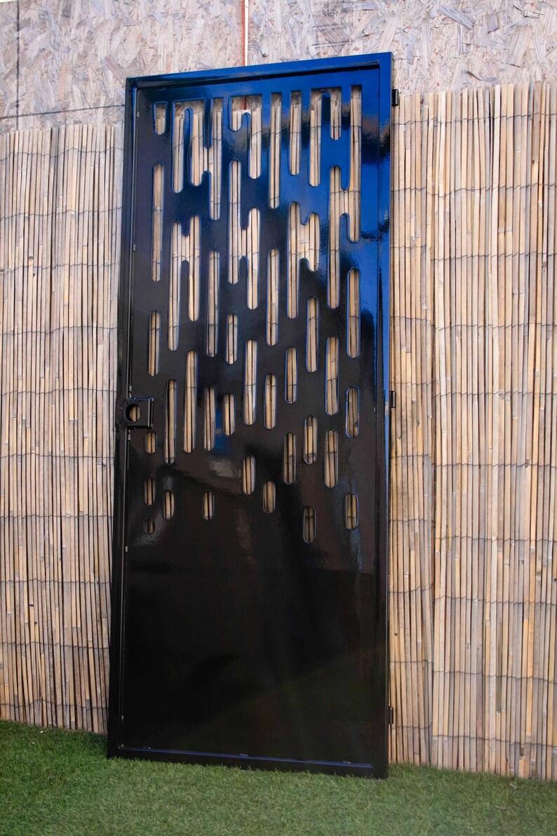 Mid Century Modern Gate Decorative Steel Gate Entry Gate Etsy