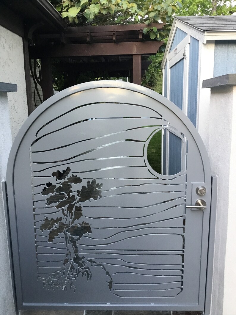 Metal Art Gate Steel Panel Art Wall Accent Durable Etsy